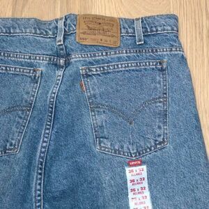VINTAGE Levi's Orange Tab 550 Relaxed Tapered Jeans 33x32 NEW UNUSED
